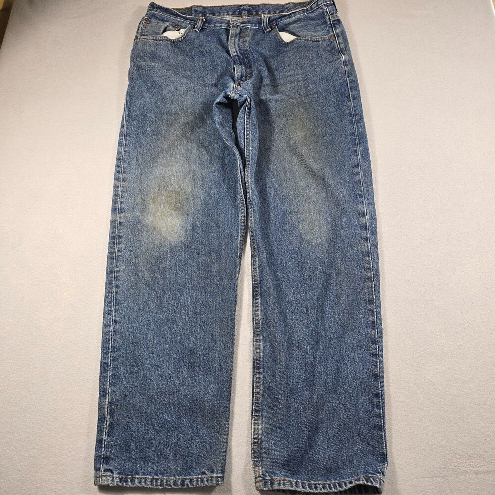 Levi's 550 Men's 38x32 Light Wash Blue Relaxed Fit Jeans Denim